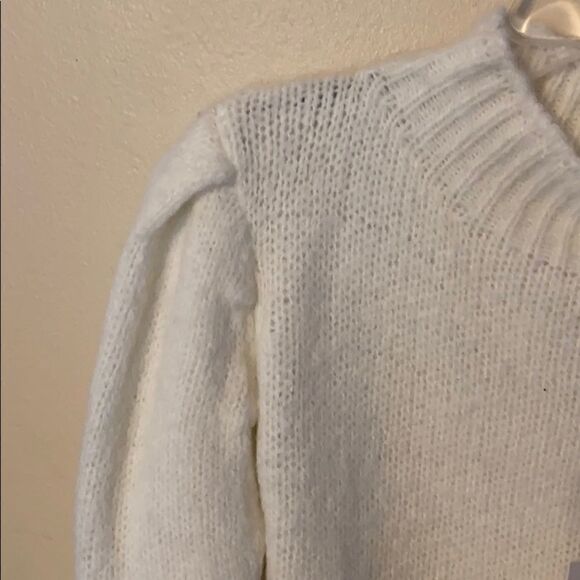 NWT Love Tree Fuzzy Off White Sweater - Picture 3 of 6